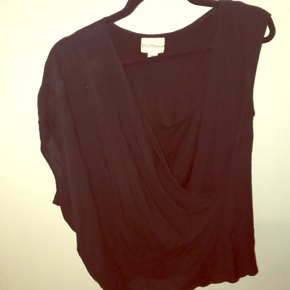DKNY drape top